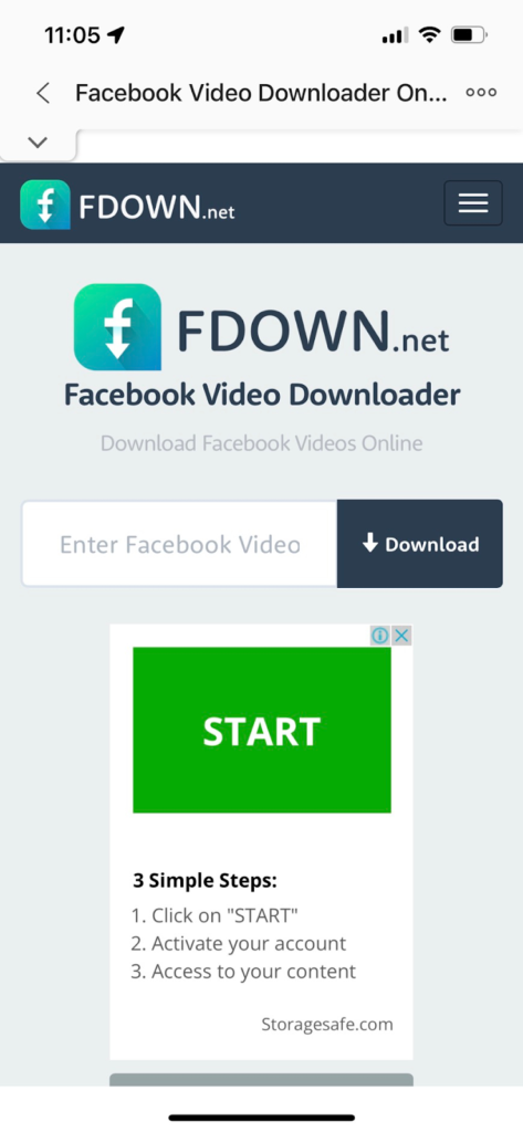 Cách tải video trên Facebook về điện thoại iPhone bằng Fdown