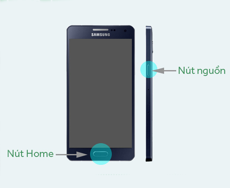 Cách chụp màn hình đối với các dòng điện thoại có phím Home vật lý 