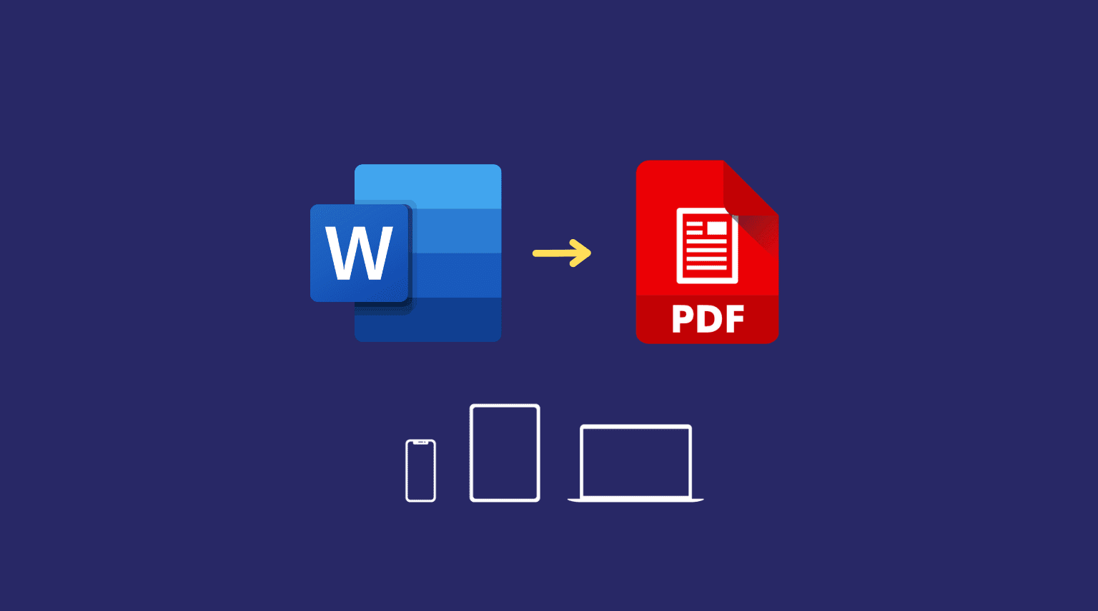 Cách chuyển file Word sang PDF