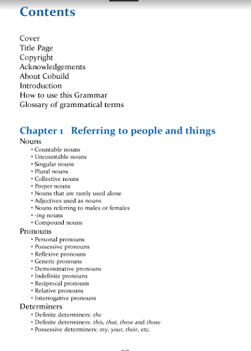 Nội dung chi tiết của sách Collins Cobuild English Grammar