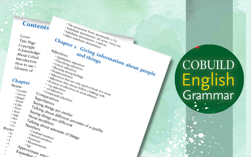 Nội dung sách Collins Cobuild English Grammar
