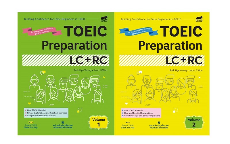 Sách TOEIC Preparation Lc + Rc volume 1, 2