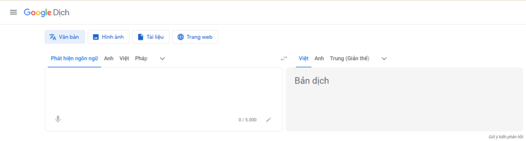 Google Translate - Trang web dịch tiếng Anh sang tiếng Việt