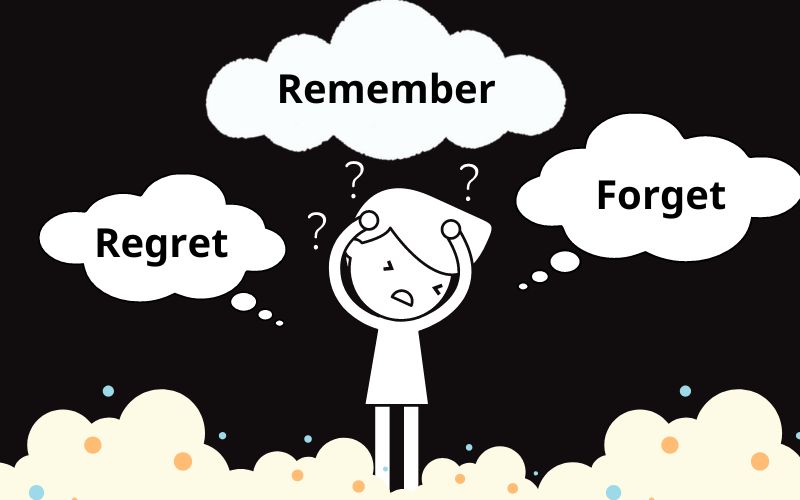 Phân biệt cấu trúc Forget, Regret và Remember