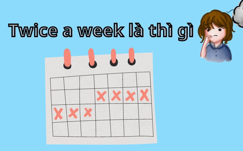 Twice a week có nghĩa là thì gì? 