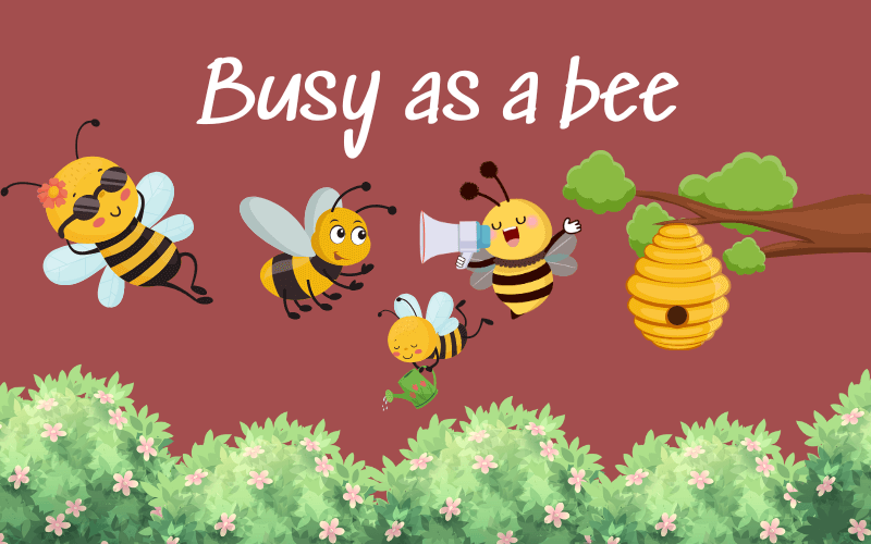 Thành ngữ “Busy as a bee”