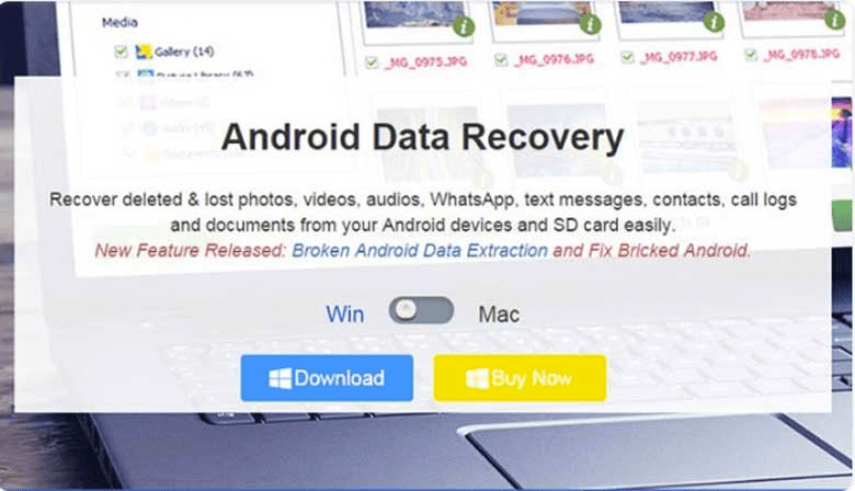 Cài đặt Android Data Recovery về PC và điện thoại của bạn