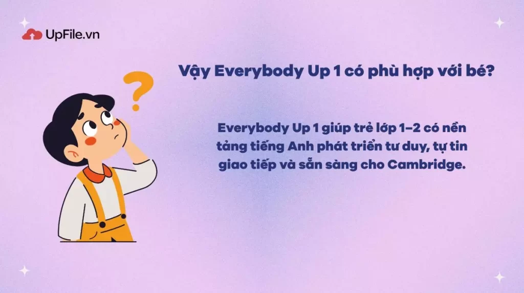 Vậy Everybody Up 1 có phù hợp với bé?