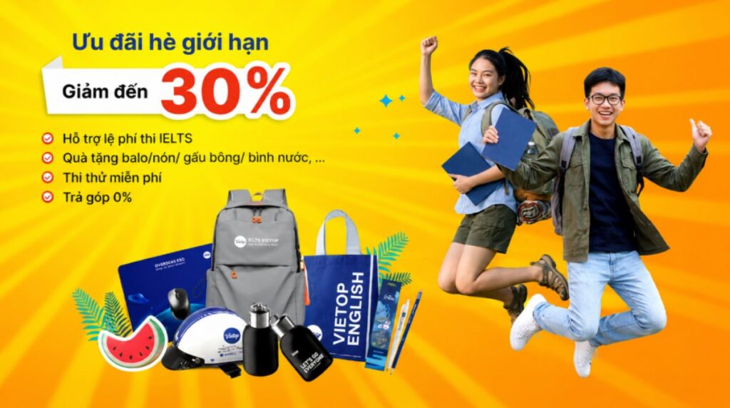 Ưu đãi khóa IELTS hè