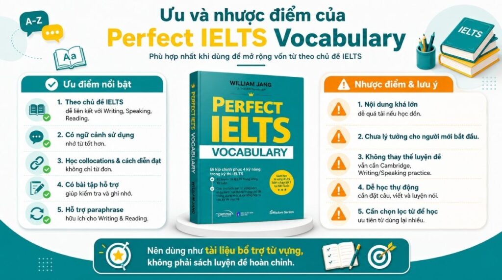 Ưu nhược điểm Perfect IELTS Vocabulary