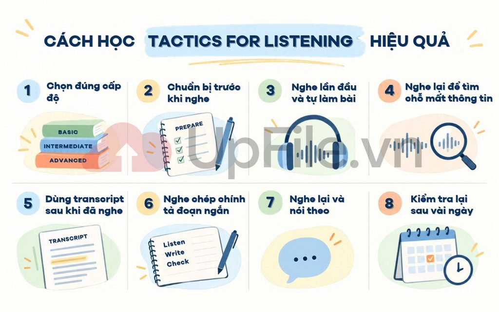Cách học Tactics for Listening hiệu quả