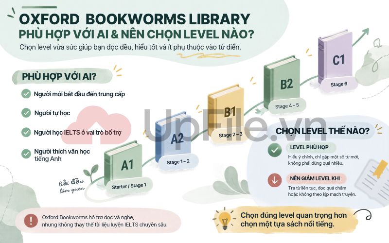 Oxford Bookworms Library phù hợp với ai và nên chọn level nào